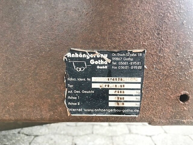 HL 20.40x20 Gotha Anh-Bau HL 20.40x20, Ex- - Rimorkio e hapur/ Platformë: foto 2 HL 20.40x20 Gotha Anh-Bau HL 20.40x20, Ex- - Rimorkio e hapur/ Platformë: foto 2