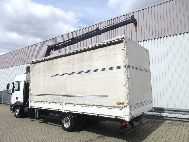 Kamion me vinç, Kamion me tendë MAN TGL 12.240 BL 4x2 TGL 12.240BL 4x2, mit Kran Hiab 088 mit Funk: foto 10