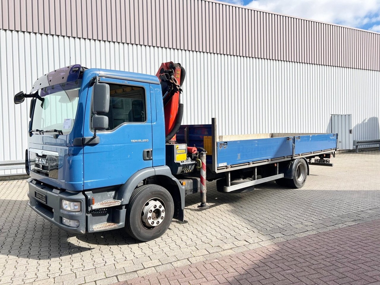 Kamion me vinç, Kamion me karroceri të hapur MAN TGM 15.250/340 4X2 BL TGM 15.250/340 4X2 BL mit Kran Palfinger PK 11001: foto 8