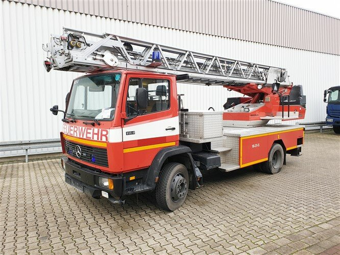 Mercedes-Benz 1114 4x2 DLK 18-12 CC Drehleiter 1114 4x2 DLK 18-12 CC Drehleiter, 24 Meter - Zjarrfikëse: foto 1 Mercedes-Benz 1114 4x2 DLK 18-12 CC Drehleiter 1114 4x2 DLK 18-12 CC Drehleiter, 24 Meter - Zjarrfikëse: foto 1