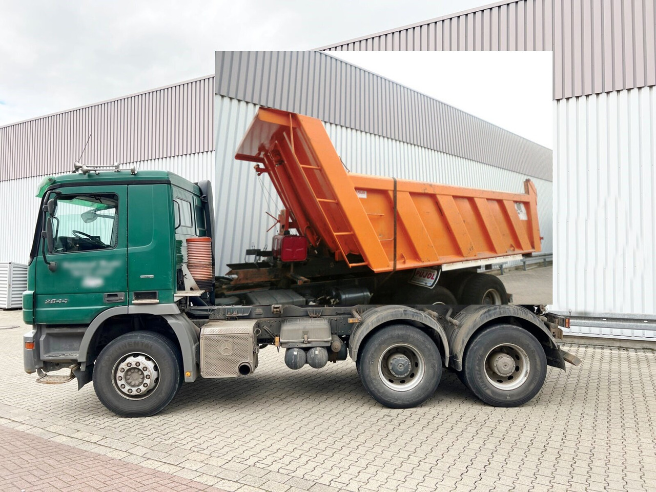 Mercedes-Benz Actros 2644/48 K 6x4 Actros 2644/48 K 6x4, Stahlmulde ca. 14m³ - Kamion vetëshkarkues: foto 1 Mercedes-Benz Actros 2644/48 K 6x4 Actros 2644/48 K 6x4, Stahlmulde ca. 14m³ - Kamion vetëshkarkues: foto 1
