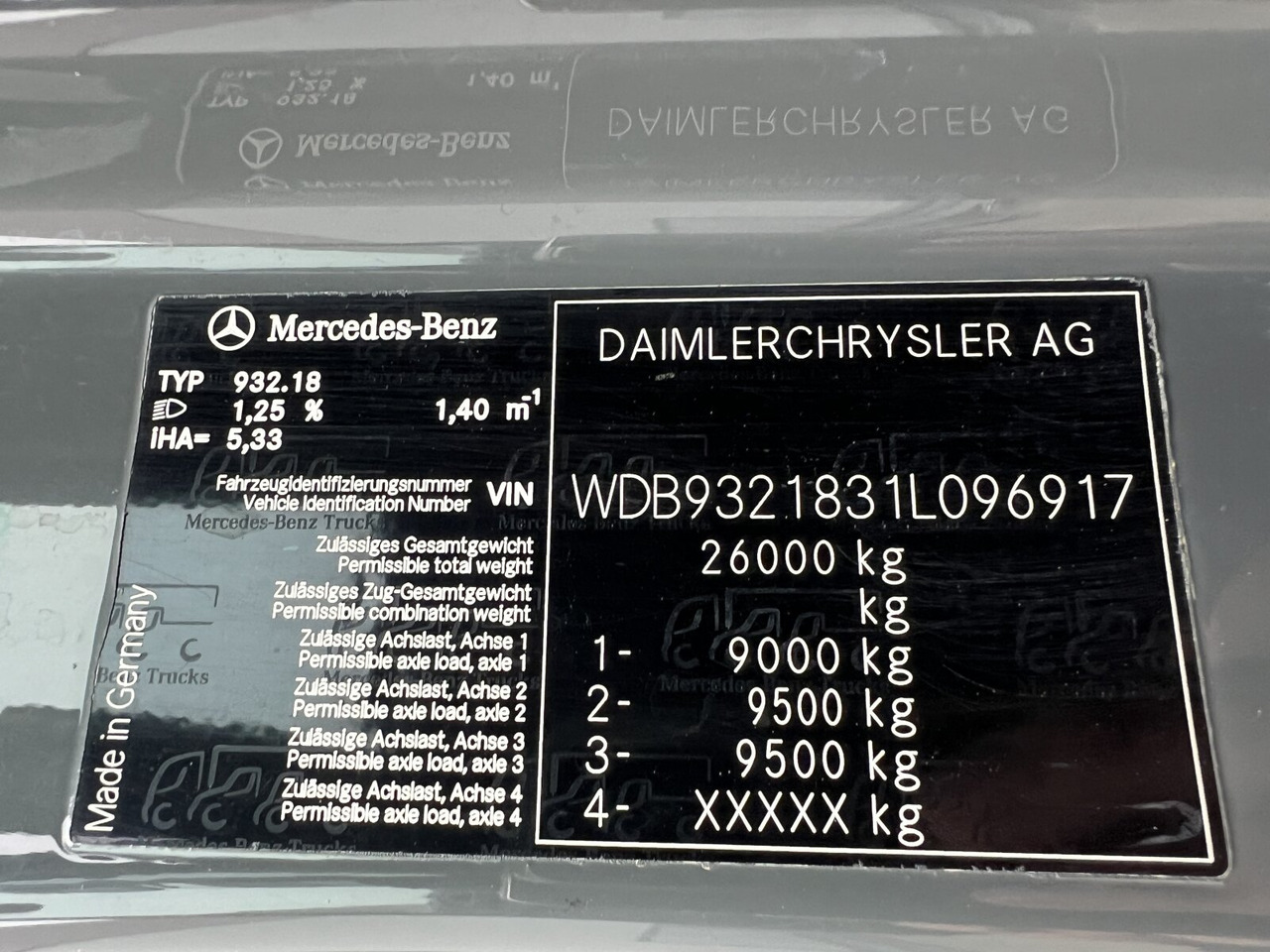 Mercedes-Benz Actros 3346 AK 6x6 Actros 3346 AK 6x6 - Kamion kabinë-shasi: foto 3 Mercedes-Benz Actros 3346 AK 6x6 Actros 3346 AK 6x6 - Kamion kabinë-shasi: foto 3