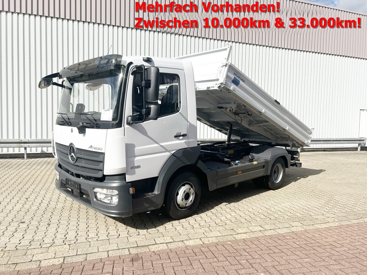Mercedes-Benz Atego 818 K 4x2 Atego 818 K 4x2, 2x AHK, Meiller-Kipper, mehrfach Vorhanden! - Kamion vetëshkarkues: foto 1 Mercedes-Benz Atego 818 K 4x2 Atego 818 K 4x2, 2x AHK, Meiller-Kipper, mehrfach Vorhanden! - Kamion vetëshkarkues: foto 1