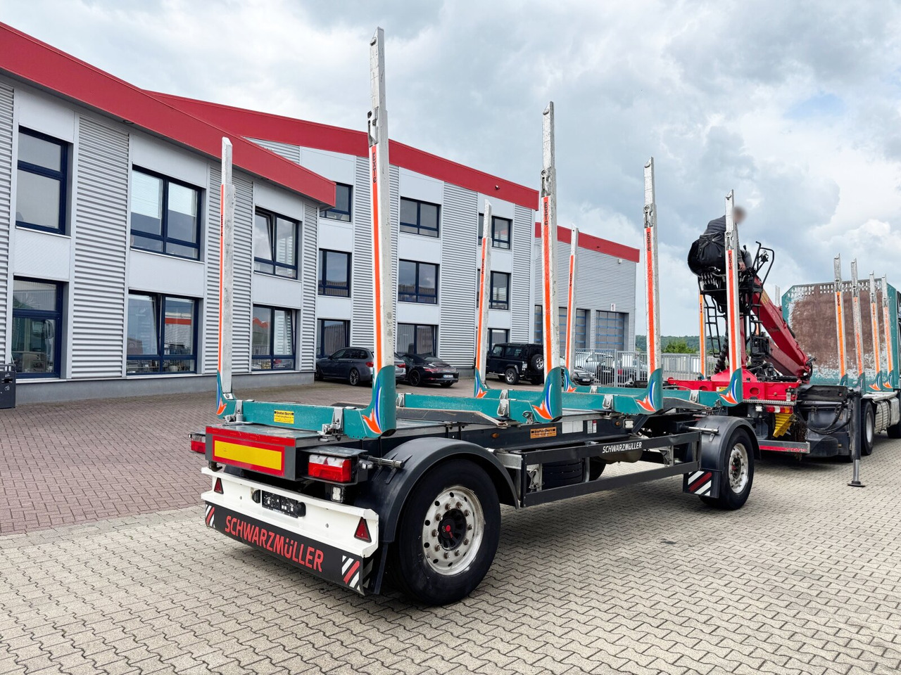 Rimorkio për transport druri Schwarzmüller 2-Achs Holzanhänger 2-Achs Holzanhänger: foto 6
