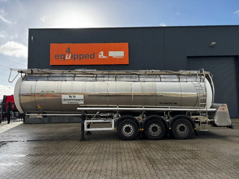 Feldbinder LEBENSMITTEL / LEVENSMIDDELEN FOOD / 33.500L / 3-COMP / PUMPE / INOX / NL-trailer / APK: 05-2026 - Gjysmë rimorkio me bot: foto 3 Feldbinder LEBENSMITTEL / LEVENSMIDDELEN FOOD / 33.500L / 3-COMP / PUMPE / INOX / NL-trailer / APK: 05-2026 - Gjysmë rimorkio me bot: foto 3