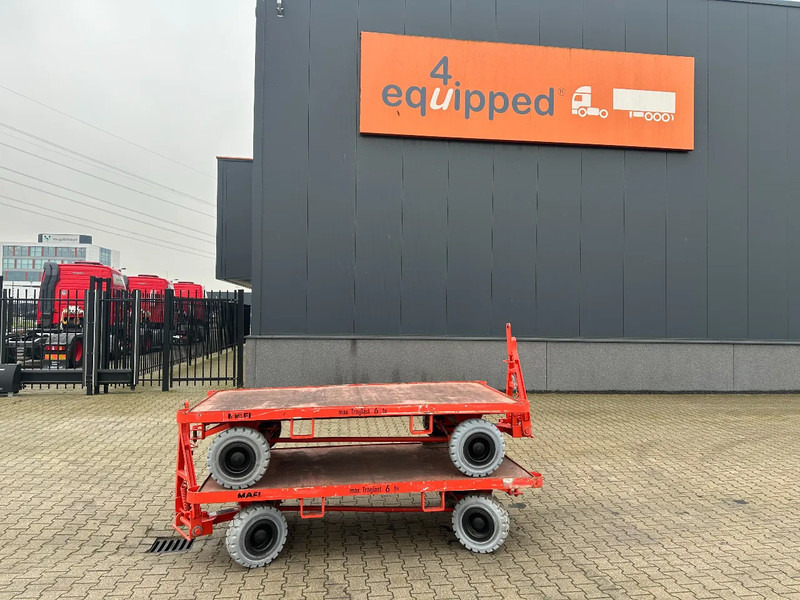 Mafi stack of 2x double-steered and connectable heavy-duty trailers with 6000kg loading capacity, 9x available - Pajisje për trajtimin e materialeve: foto 2 Mafi stack of 2x double-steered and connectable heavy-duty trailers with 6000kg loading capacity, 9x available - Pajisje për trajtimin e materialeve: foto 2