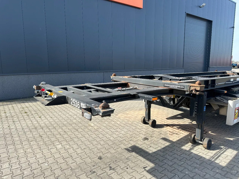 Transportjer kontejnerësh/ Gjysmë rimorkio me karroceri të çmontueshme Van Hool 20FT Tipping-chassis, ADR (EX/II, EX/III, FL, AT), SAF, 2 liftaxles, APK/ADR: 10-2025: foto 12
