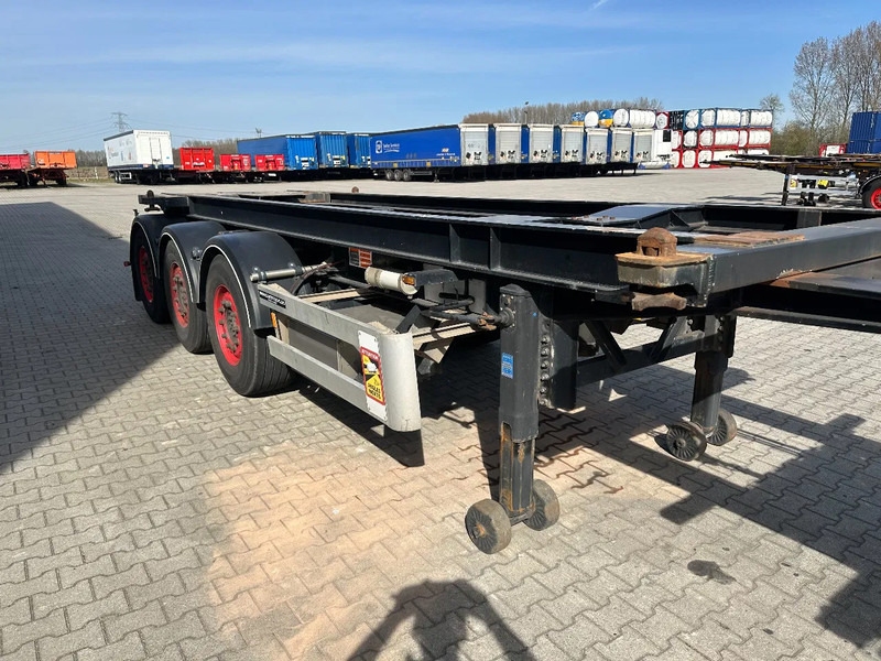 Transportjer kontejnerësh/ Gjysmë rimorkio me karroceri të çmontueshme Van Hool 20FT Tipping-chassis, ADR (EX/II, EX/III, FL, AT), SAF, 2 liftaxles, APK/ADR: 10-2025: foto 16