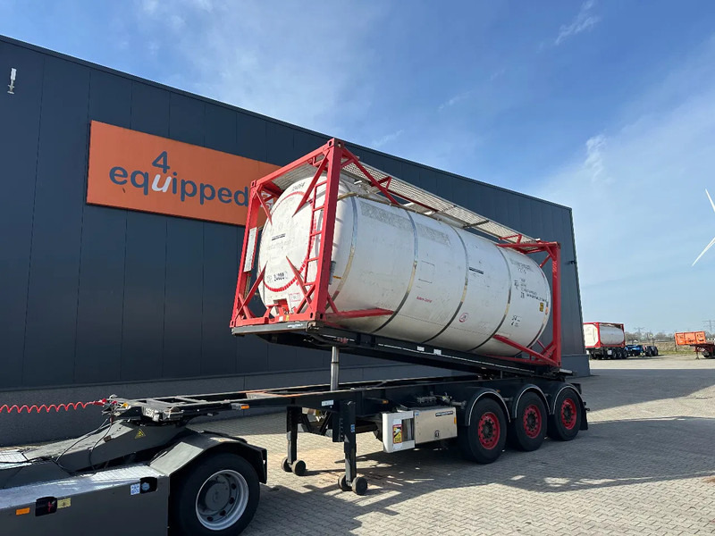 Van Hool 20FT Tipping-chassis, ADR (EX/II, EX/III, FL, AT), SAF, 2 liftaxles, APK/ADR: 10-2025 - Transportjer kontejnerësh/ Gjysmë rimorkio me karroceri të çmontueshme: foto 1 Van Hool 20FT Tipping-chassis, ADR (EX/II, EX/III, FL, AT), SAF, 2 liftaxles, APK/ADR: 10-2025 - Transportjer kontejnerësh/ Gjysmë rimorkio me karroceri të çmontueshme: foto 1