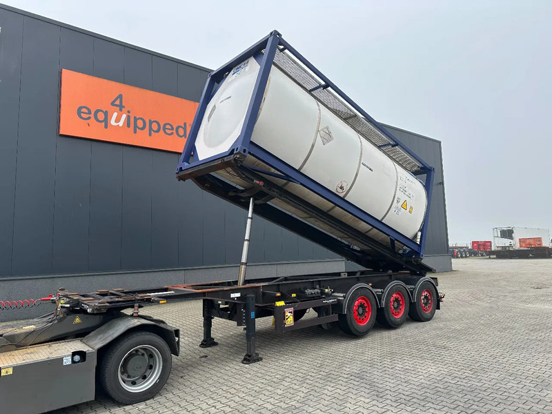 Van Hool 20FT Tipping-chassis, ADR (EX/II, EX/III, FL, AT), SAF, 2 liftaxles - Transportjer kontejnerësh/ Gjysmë rimorkio me karroceri të çmontueshme: foto 1 Van Hool 20FT Tipping-chassis, ADR (EX/II, EX/III, FL, AT), SAF, 2 liftaxles - Transportjer kontejnerësh/ Gjysmë rimorkio me karroceri të çmontueshme: foto 1