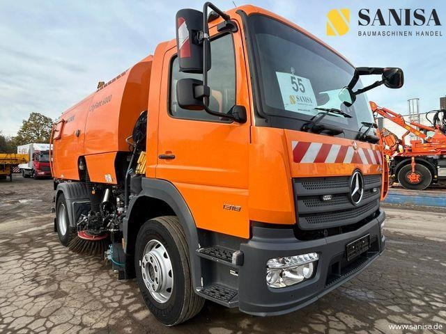 Mercedes-Benz Atego 1318/Bucher CityFant 6000 - Makinë fshirëse për rrugët: foto 1 Mercedes-Benz Atego 1318/Bucher CityFant 6000 - Makinë fshirëse për rrugët: foto 1
