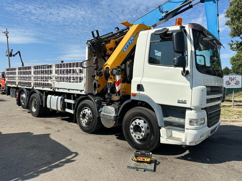 DAF CF 85.360 8x2 + CRANE (25m!) EFFER 305 6S + JIB 4S + ROTATOR - PLATORM 7m60 - LIFT + STEERING AXLE - EURO 5 - BE - Kamion me karroceri të hapur, Kamion me vinç: foto 1 DAF CF 85.360 8x2 + CRANE (25m!) EFFER 305 6S + JIB 4S + ROTATOR - PLATORM 7m60 - LIFT + STEERING AXLE - EURO 5 - BE - Kamion me karroceri të hapur, Kamion me vinç: foto 1