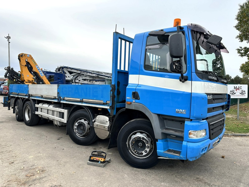 DAF CF 85.360 8x2 PRITSCHE 7m35 + KRAN EFFER 165-3S + RADIO - MANUAL GEARBOX ZF - EURO 5 - BE TRUCK - Kamion me karroceri të hapur, Kamion me vinç: foto 1 DAF CF 85.360 8x2 PRITSCHE 7m35 + KRAN EFFER 165-3S + RADIO - MANUAL GEARBOX ZF - EURO 5 - BE TRUCK - Kamion me karroceri të hapur, Kamion me vinç: foto 1