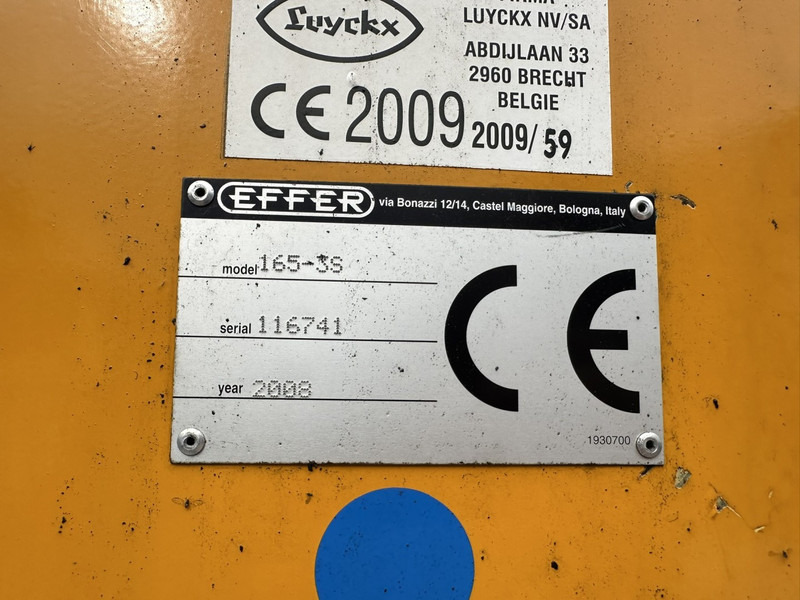 Kamion me karroceri të hapur, Kamion me vinç DAF CF 85.360 8x2 PRITSCHE 7m35 + KRAN EFFER 165-3S + RADIO - MANUAL GEARBOX ZF - EURO 5 - BE TRUCK: foto 9