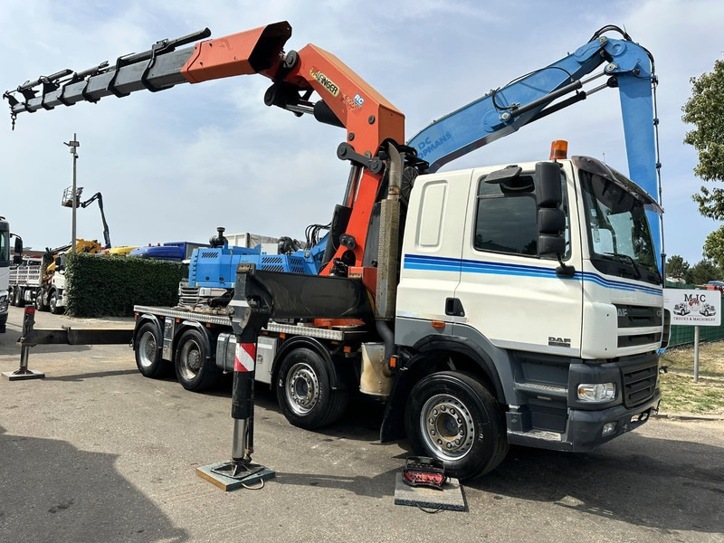 DAF CF 85.480 8x4 + CRANE PALFINGER PK90002 F (7x) - MANUAL ZF - RETARDER - BIG AXLES / HUB REDUCTION - STEEL SPRING - Kamion me vinç: foto 1 DAF CF 85.480 8x4 + CRANE PALFINGER PK90002 F (7x) - MANUAL ZF - RETARDER - BIG AXLES / HUB REDUCTION - STEEL SPRING - Kamion me vinç: foto 1