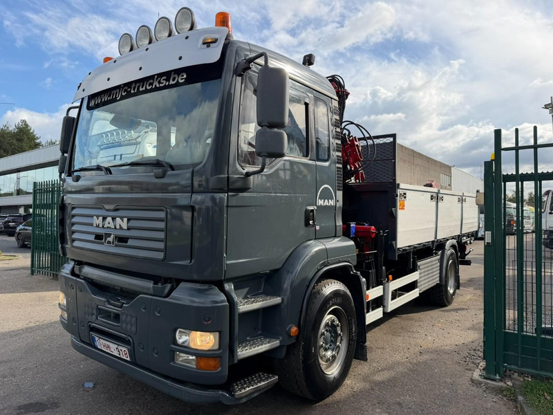 MAN TGA 18.350 4x2 TIPPER + CRANE HMF 1110 K2 + ROTATOR - STEEL SPRING / BLATT / BALLESTAS / LAMES - BE TRUCK - Kamion vetëshkarkues, Kamion me vinç: foto 4 MAN TGA 18.350 4x2 TIPPER + CRANE HMF 1110 K2 + ROTATOR - STEEL SPRING / BLATT / BALLESTAS / LAMES - BE TRUCK - Kamion vetëshkarkues, Kamion me vinç: foto 4