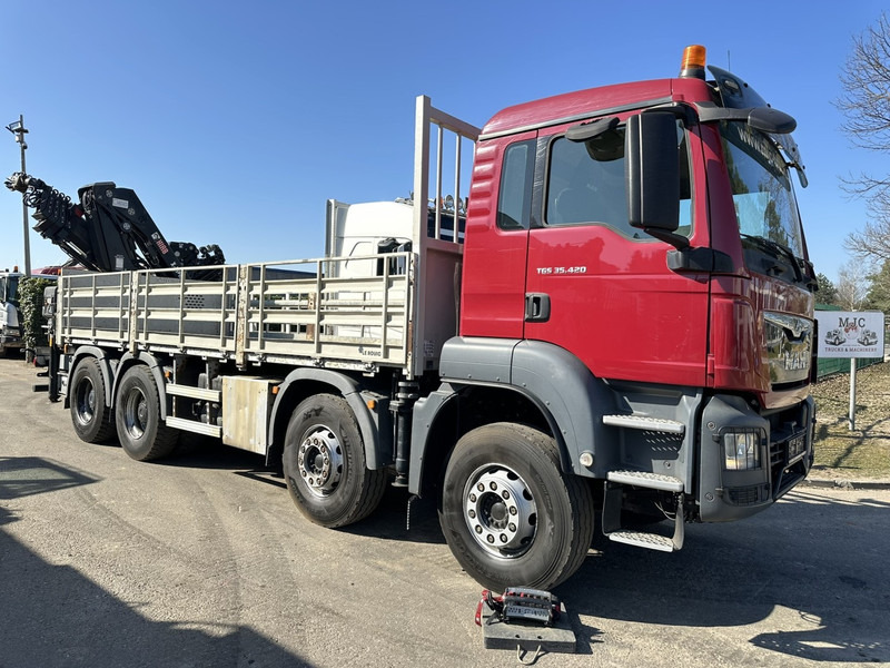 MAN TGS 35.420 8x4 + CRANE HIAB X-HIPRO 302 EP-5 - 192.000km - ROTATOR - 5/6 F - PLATFORM 6m55 - AIR SUSPENSION - TUV 06/2025 - TOP CONDITION - Kamion me karroceri të hapur, Kamion me vinç: foto 1 MAN TGS 35.420 8x4 + CRANE HIAB X-HIPRO 302 EP-5 - 192.000km - ROTATOR - 5/6 F - PLATFORM 6m55 - AIR SUSPENSION - TUV 06/2025 - TOP CONDITION - Kamion me karroceri të hapur, Kamion me vinç: foto 1