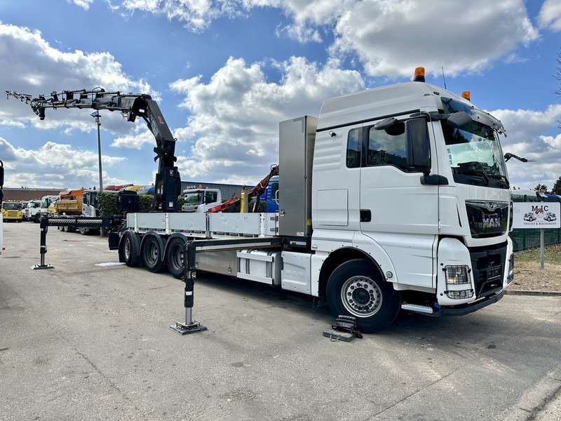 MAN TGX 35.420 8x4-4 TRIDEM + CRANE (26m!) HIAB X-HIPRO 408 E-5 + JIB 100X-5 - PLATFORM 6m40 - *306.245km* - BE TRUCK - Kamion me vinç: foto 1 MAN TGX 35.420 8x4-4 TRIDEM + CRANE (26m!) HIAB X-HIPRO 408 E-5 + JIB 100X-5 - PLATFORM 6m40 - *306.245km* - BE TRUCK - Kamion me vinç: foto 1