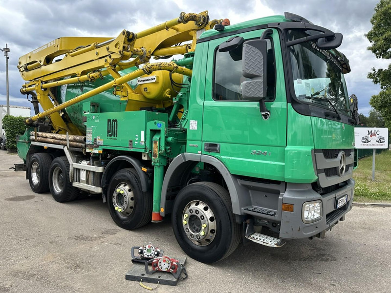 Mercedes-Benz ACTROS 3241 8x4 PUMI PM M 21-3 (21m) Putzmeister - *238.000km* / 1586H - EPS - BLADVERING / NAAFREDUCTIE - Autobetoniere: foto 1 Mercedes-Benz ACTROS 3241 8x4 PUMI PM M 21-3 (21m) Putzmeister - *238.000km* / 1586H - EPS - BLADVERING / NAAFREDUCTIE - Autobetoniere: foto 1