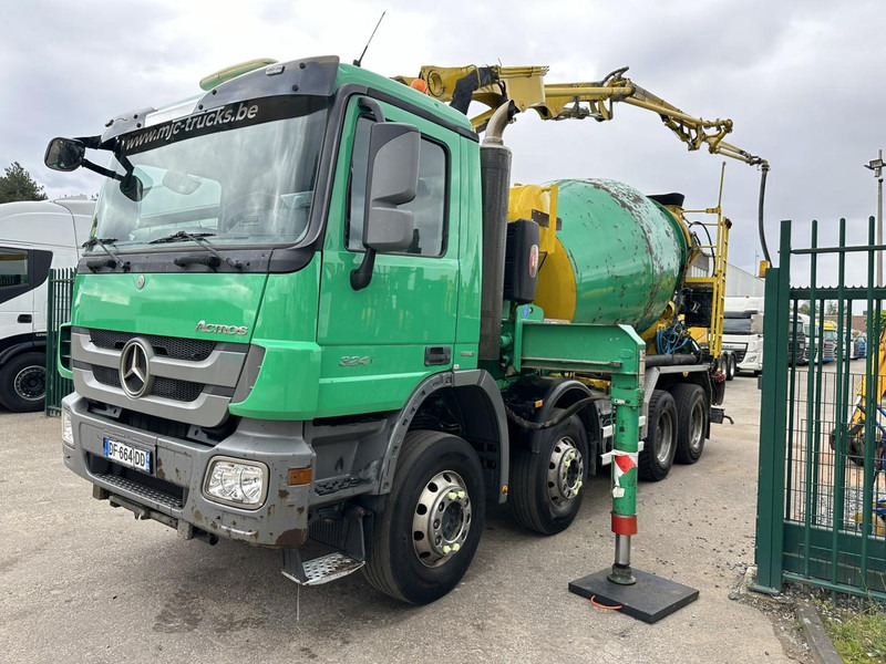 Mercedes-Benz ACTROS 3241 8x4 PUMI PM M 21-3 (21m) Putzmeister - *238.000km* / 1586H - EPS - BLADVERING / NAAFREDUCTIE - Autobetoniere: foto 4 Mercedes-Benz ACTROS 3241 8x4 PUMI PM M 21-3 (21m) Putzmeister - *238.000km* / 1586H - EPS - BLADVERING / NAAFREDUCTIE - Autobetoniere: foto 4