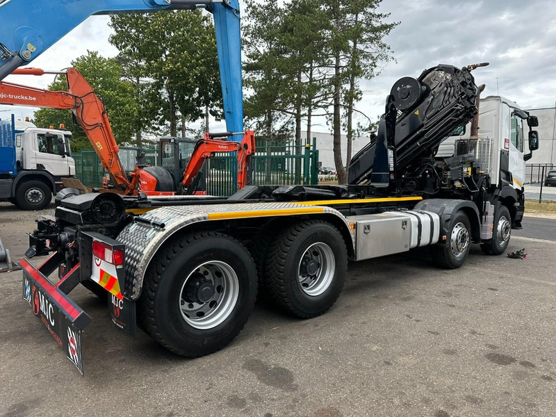 Renault C460 8x4 HOOKLIFT + (19m!) CRANE HIAB 288 E-6 HIDUO - RADIO - 5/6 F - STEEL SPRING / HUB REDUCTION - BE TRUCK - Kamion vetëngarkues, Kamion me vinç: foto 5 Renault C460 8x4 HOOKLIFT + (19m!) CRANE HIAB 288 E-6 HIDUO - RADIO - 5/6 F - STEEL SPRING / HUB REDUCTION - BE TRUCK - Kamion vetëngarkues, Kamion me vinç: foto 5