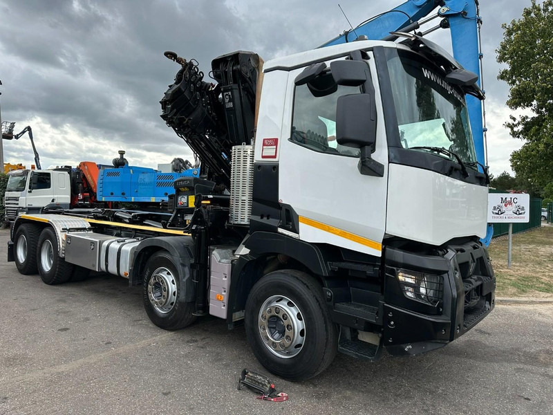 Renault C460 8x4 HOOKLIFT + (19m!) CRANE HIAB 288 E-6 HIDUO - RADIO - 5/6 F - STEEL SPRING / HUB REDUCTION - BE TRUCK - Kamion vetëngarkues, Kamion me vinç: foto 2 Renault C460 8x4 HOOKLIFT + (19m!) CRANE HIAB 288 E-6 HIDUO - RADIO - 5/6 F - STEEL SPRING / HUB REDUCTION - BE TRUCK - Kamion vetëngarkues, Kamion me vinç: foto 2