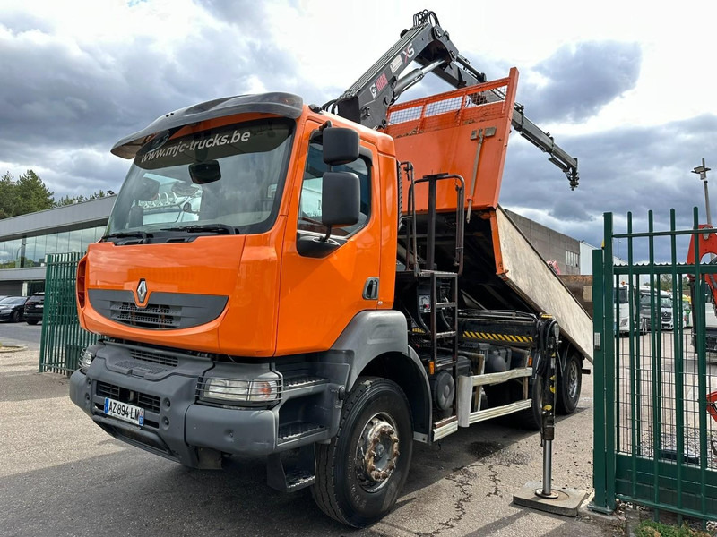 Renault KERAX 380 DXI 6x4 TIPPER + CRANE HIAB 144 B-3 - RADIO - *246.000km* - RETARDER - BORDMATIC - EURO 5 - Kamion vetëshkarkues, Kamion me vinç: foto 2 Renault KERAX 380 DXI 6x4 TIPPER + CRANE HIAB 144 B-3 - RADIO - *246.000km* - RETARDER - BORDMATIC - EURO 5 - Kamion vetëshkarkues, Kamion me vinç: foto 2