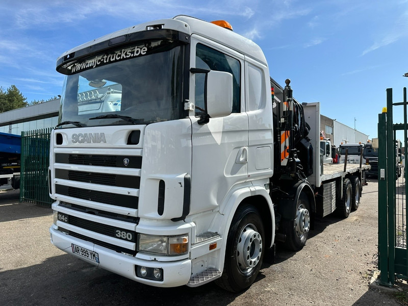 Scania 114C-380 8x4 + CRANE HIAB 700 E-5 - PLATFORM 6m80 + TWISTLOCKS - MANUAL - RETARDER - STEEL SPRING / BIG AXLE HUB REDUCTION - AP ACHSEN - Kamion me vinç: foto 3 Scania 114C-380 8x4 + CRANE HIAB 700 E-5 - PLATFORM 6m80 + TWISTLOCKS - MANUAL - RETARDER - STEEL SPRING / BIG AXLE HUB REDUCTION - AP ACHSEN - Kamion me vinç: foto 3