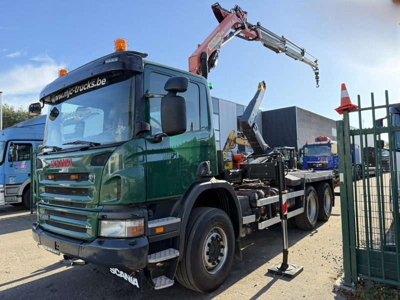 Scania P400 6x4 HOOKLIFT + CRANE PALFINGER PK9001 EH - RETARDER - 5/6F + ROTATOR + RADIO - WB 3m90 - EURO 5 - HUB REDUCTION / SPRING - BE TRUCK - Kamion vetëngarkues, Kamion me vinç: foto 4 Scania P400 6x4 HOOKLIFT + CRANE PALFINGER PK9001 EH - RETARDER - 5/6F + ROTATOR + RADIO - WB 3m90 - EURO 5 - HUB REDUCTION / SPRING - BE TRUCK - Kamion vetëngarkues, Kamion me vinç: foto 4