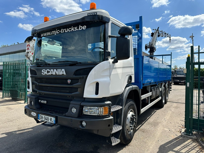 Scania P410 6x4 + CRANE HIAB 166 ES-4 - RETARDER - ROTATOR - PLATFORM 6m80 - BIG AXLES HUB REDUCTION - STEEL SPRING - Kamion me vinç: foto 4 Scania P410 6x4 + CRANE HIAB 166 ES-4 - RETARDER - ROTATOR - PLATFORM 6m80 - BIG AXLES HUB REDUCTION - STEEL SPRING - Kamion me vinç: foto 4