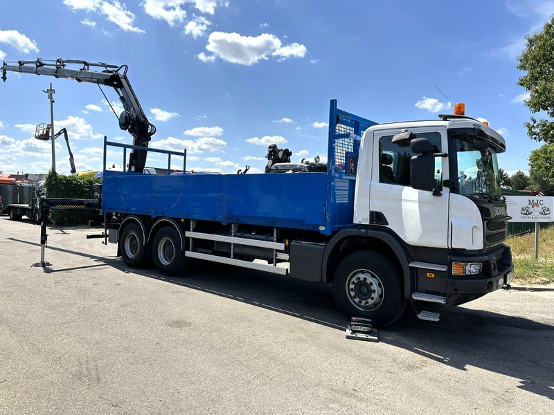 Scania P410 6x4 + CRANE HIAB 166 ES-4 - RETARDER - ROTATOR - PLATFORM 6m80 - BIG AXLES HUB REDUCTION - STEEL SPRING - Kamion me vinç: foto 2 Scania P410 6x4 + CRANE HIAB 166 ES-4 - RETARDER - ROTATOR - PLATFORM 6m80 - BIG AXLES HUB REDUCTION - STEEL SPRING - Kamion me vinç: foto 2