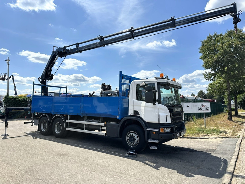 Scania P410 6x4 PRITSCHE + KRAN HIAB 166 ES-4 - RETARDER - ROTATOR - PLATFORM 6m80 - BIG AXLES HUB REDUCTION - STEEL SPRING - Kamion me karroceri të hapur, Kamion me vinç: foto 2 Scania P410 6x4 PRITSCHE + KRAN HIAB 166 ES-4 - RETARDER - ROTATOR - PLATFORM 6m80 - BIG AXLES HUB REDUCTION - STEEL SPRING - Kamion me karroceri të hapur, Kamion me vinç: foto 2