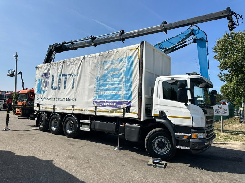 Scania P410 8x4 TRIDEM + CRANE HIAB 244 EP-4 HIDUO - RETARDER - LIFT + STEERING AXLE - *327.000km* - RADIO - Kamion me vinç: foto 1 Scania P410 8x4 TRIDEM + CRANE HIAB 244 EP-4 HIDUO - RETARDER - LIFT + STEERING AXLE - *327.000km* - RADIO - Kamion me vinç: foto 1