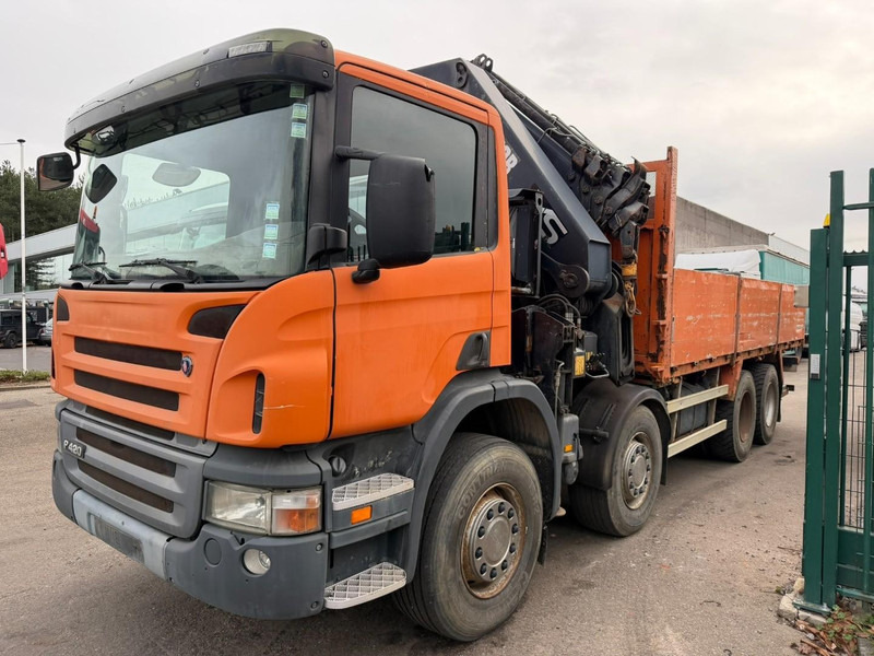 Scania P420 8X4 PRITSCHE + (25m) KRAN HIAB 422 E-5 HIPRO + JIB 100X-4 - RETARDER - *284.000km* - MANUAL - STEEL SPRING - EURO 3 - BE TRUCK - Kamion me karroceri të hapur, Kamion me vinç: foto 3 Scania P420 8X4 PRITSCHE + (25m) KRAN HIAB 422 E-5 HIPRO + JIB 100X-4 - RETARDER - *284.000km* - MANUAL - STEEL SPRING - EURO 3 - BE TRUCK - Kamion me karroceri të hapur, Kamion me vinç: foto 3