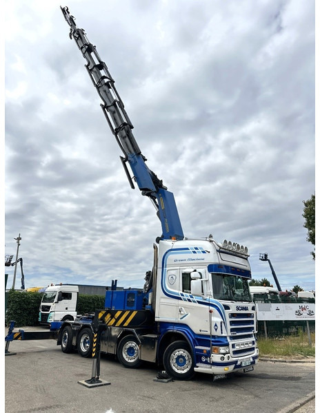 Scania R500 8x2 + CRANE 100Tm! PALFINGER PK100002 G 8x + 1 ME - RETARDER - ALCOA DURA BRIGHT - LIFT + STEERING - 5/6 HYDR F - TÜV 05/2026 - TOP CONDITION - Kamion me vinç: foto 5 Scania R500 8x2 + CRANE 100Tm! PALFINGER PK100002 G 8x + 1 ME - RETARDER - ALCOA DURA BRIGHT - LIFT + STEERING - 5/6 HYDR F - TÜV 05/2026 - TOP CONDITION - Kamion me vinç: foto 5