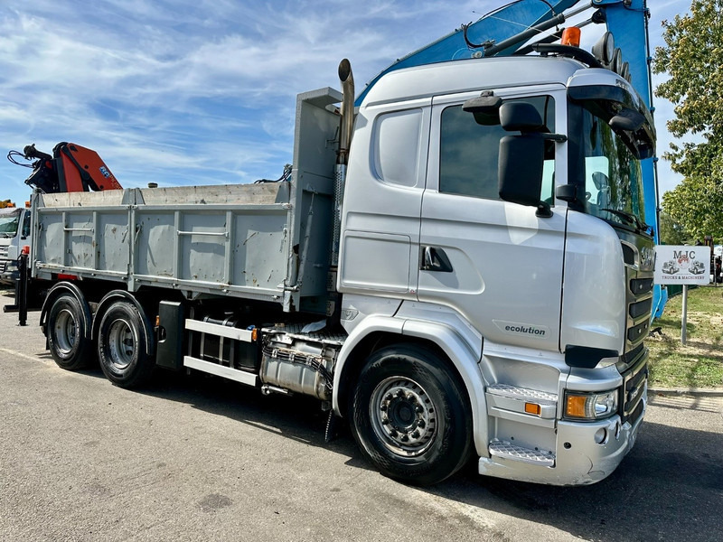 Scania R520 6x4 TIPPER + CRANE PALFINGER PK 15002 A - TRACTOR UNIT - RETARDER - *FULL AIR* - EUR 6 - BE TRUCK - Kamion vetëshkarkues, Kamion me vinç: foto 2 Scania R520 6x4 TIPPER + CRANE PALFINGER PK 15002 A - TRACTOR UNIT - RETARDER - *FULL AIR* - EUR 6 - BE TRUCK - Kamion vetëshkarkues, Kamion me vinç: foto 2