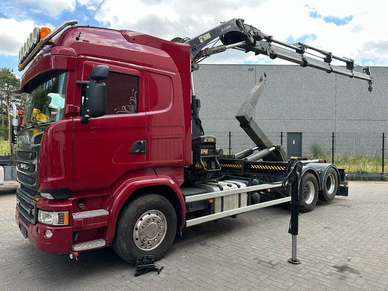 Scania R580 6X2 V8 HOOKLIFT + CRANE HIAB 211 E-4 HIPRO - ROTATOR - RETARDER - RADIO - NL TRUCK - Kamion vetëngarkues, Kamion me vinç: foto 3 Scania R580 6X2 V8 HOOKLIFT + CRANE HIAB 211 E-4 HIPRO - ROTATOR - RETARDER - RADIO - NL TRUCK - Kamion vetëngarkues, Kamion me vinç: foto 3