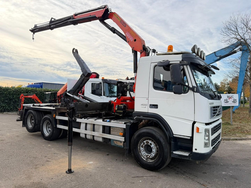 Volvo FM 400 6x2 HOOKLIFT + CRANE PALFINGER PK 15500 B (2x) - 5/6 F - MANUAL - EURO 4 - BE TRUCK - Kamion vetëngarkues, Kamion me vinç: foto 1 Volvo FM 400 6x2 HOOKLIFT + CRANE PALFINGER PK 15500 B (2x) - 5/6 F - MANUAL - EURO 4 - BE TRUCK - Kamion vetëngarkues, Kamion me vinç: foto 1