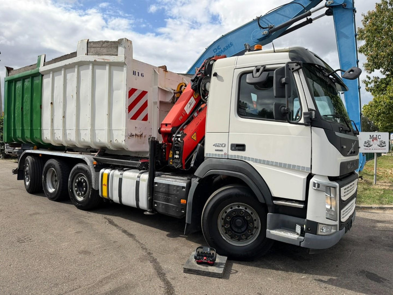 Volvo FM 420 8x2 HOOKLIFT + CRANE PALFINGER PK19.001 SLD B - *294.000km* - EURO 6 - LIFT + STEERING AXLE - I SHIFT - BE TRUCK - Kamion vetëngarkues, Kamion me vinç: foto 2 Volvo FM 420 8x2 HOOKLIFT + CRANE PALFINGER PK19.001 SLD B - *294.000km* - EURO 6 - LIFT + STEERING AXLE - I SHIFT - BE TRUCK - Kamion vetëngarkues, Kamion me vinç: foto 2