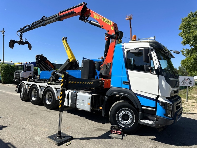 Volvo FMX 460 8x4 TRIDEM HOOKLIFT + CRANE PK 23002 SH + GRABBER / ROTATOR - EURO 6 - LIFT + STEERING AXLE - *374.000km* - EXT BUMPER - Kamion vetëngarkues, Kamion me vinç: foto 1 Volvo FMX 460 8x4 TRIDEM HOOKLIFT + CRANE PK 23002 SH + GRABBER / ROTATOR - EURO 6 - LIFT + STEERING AXLE - *374.000km* - EXT BUMPER - Kamion vetëngarkues, Kamion me vinç: foto 1