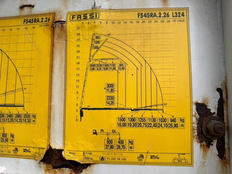 Kamion vetëshkarkues, Kamion me vinç Volvo FMX 540 8x4 TIPPER + CRANE (29m!) FASSI F545 (6x) + JIB L324 (4x) - TIPPER - *192.000km* - RETARDER - ROTATOR - BE TRUCK - GOOD CONDITION: foto 12