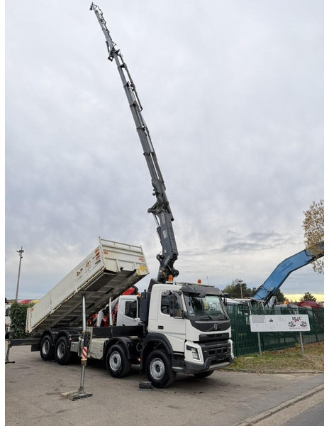 Kamion vetëshkarkues, Kamion me vinç Volvo FMX 540 8x4 TIPPER + CRANE (29m!) FASSI F545 (6x) + JIB L324 (4x) - TIPPER - *192.000km* - RETARDER - ROTATOR - BE TRUCK - GOOD CONDITION: foto 20