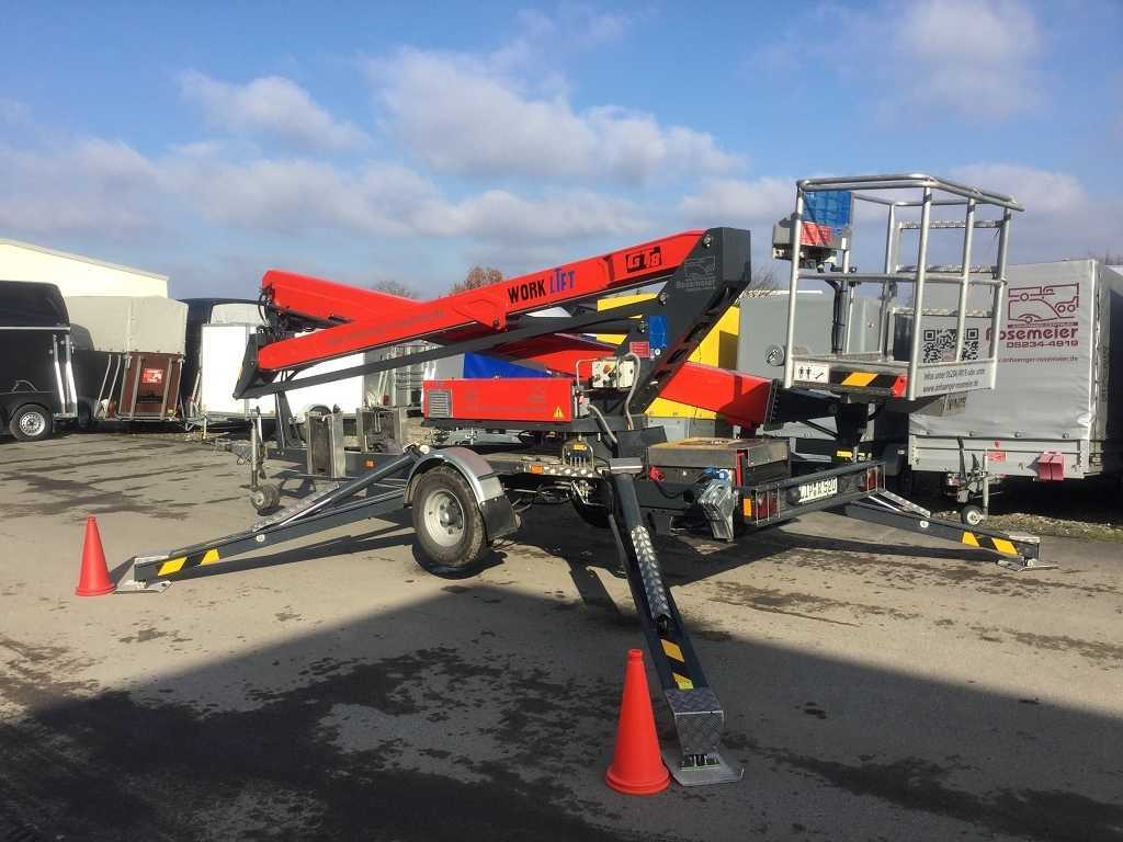 PAUS Lift GT 18A Sonderanhänger Mietgerät Maschinentransporter - Platformë ajrore me rimorkio: foto 1 PAUS Lift GT 18A Sonderanhänger Mietgerät Maschinentransporter - Platformë ajrore me rimorkio: foto 1
