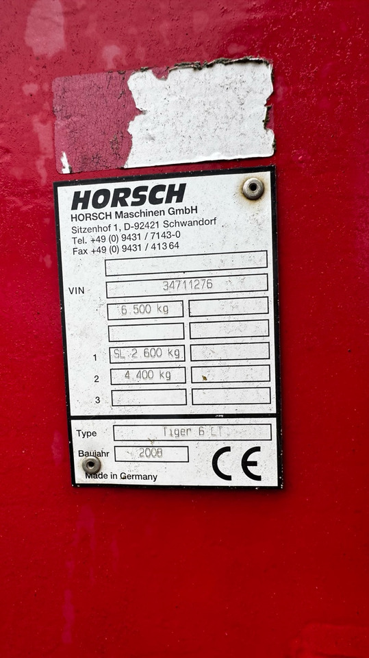 Horsch Tiger 6 LT in top Zustand - Kultivator: foto 2 Horsch Tiger 6 LT in top Zustand - Kultivator: foto 2
