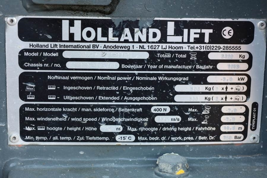 Ngritës gërshërë Holland Lift Ecostar HL-11816 Electric, 14m Working Height, 300: foto 6 Ngritës gërshërë Holland Lift Ecostar HL-11816 Electric, 14m Working Height, 300: foto 6
