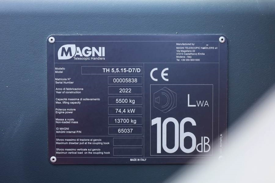 Lizingu i Magni TH5,5.15-D7/D Diesel, 4x4x4 Drive, 5.5t Capacity,  Magni TH5,5.15-D7/D Diesel, 4x4x4 Drive, 5.5t Capacity,: foto 6