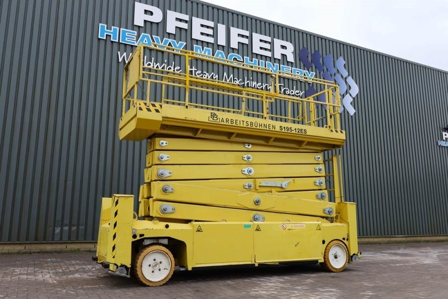 PB LIFT S195-12ES Electric, 19.6m Working Height, 700 - Ngritës gërshërë: foto 1 PB LIFT S195-12ES Electric, 19.6m Working Height, 700 - Ngritës gërshërë: foto 1