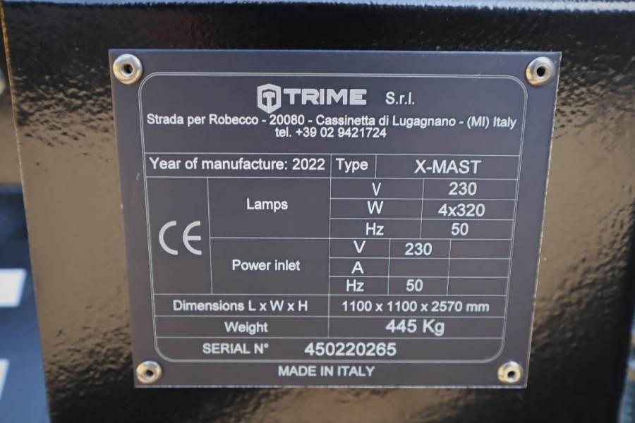 Trime X-Mast 4 × 320W Valid Inspection, *Guarantee - Kullë ndriçimi: foto 4 Trime X-Mast 4 × 320W Valid Inspection, *Guarantee - Kullë ndriçimi: foto 4