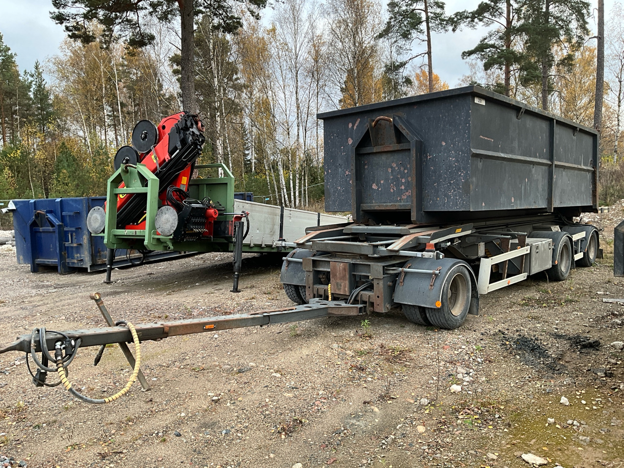 Lastväxlarvagn Wagnfabriken med tipp och flak - Rimorkio: foto 1 Lastväxlarvagn Wagnfabriken med tipp och flak - Rimorkio: foto 1
