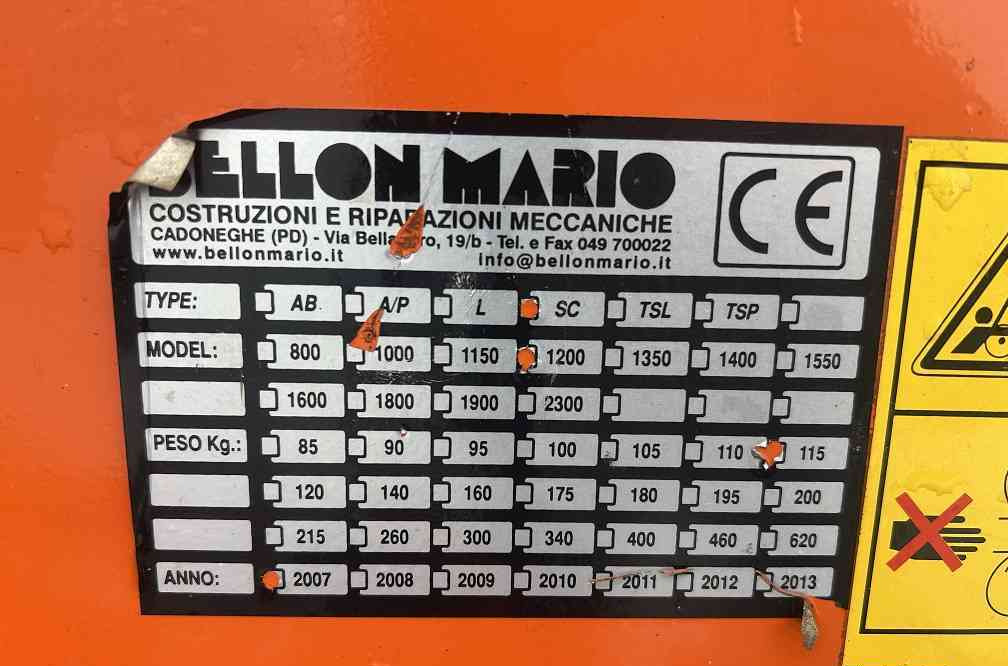 Bellon bellon mario veegmachine front 120 cm - Fshesë: foto 4 Bellon bellon mario veegmachine front 120 cm - Fshesë: foto 4